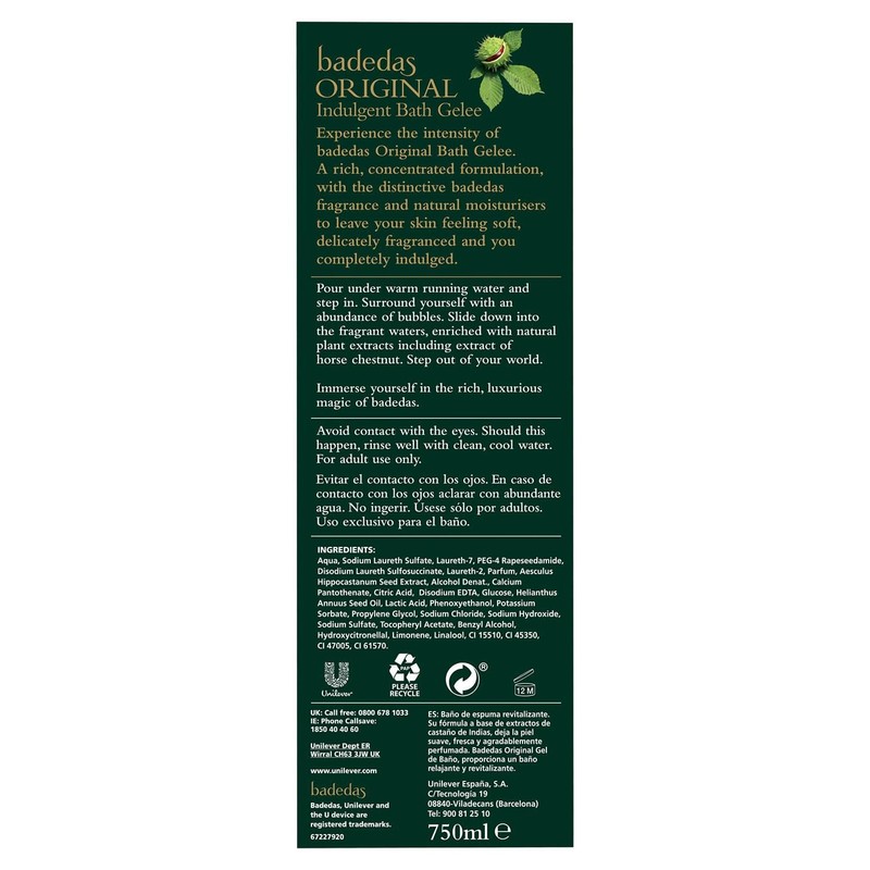 Badedas Badedas Original Indulgent Bubble Bath Gel Enriched with Natural