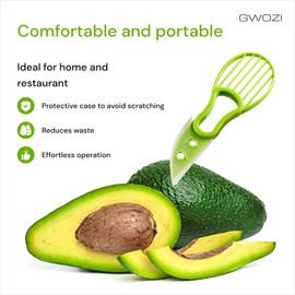 Avocado Slicer Tool 2 Pcs - Small Avocado Cutter Tool - Plastic Avocado Peeler - Avocado Knife for Сhopping, 6.9 Inches