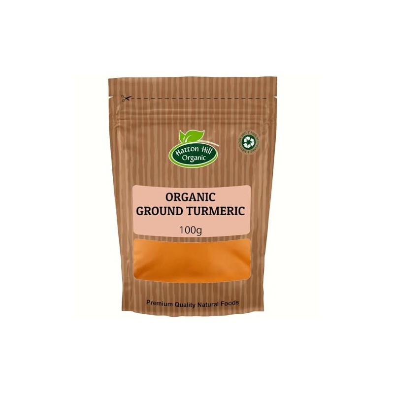 Organic Ground Turmeric 100g by Hatton Hill Organic | Rich,
