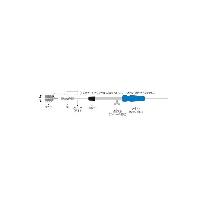 三栄 Faucet paipukuri-na-burasi with 5 MTR PR802 – 5 m