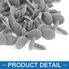 A ABSOPRO Plastic Rivets 7 mm Plastic Grey (Set of