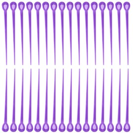 JYvivid 100pcs Brush Hair Roller Pick, Purple Hair Roller Pin, Plastic Rod Crochet Accessories, Hair Locking Tools for Hair Styling, Tension Rollers