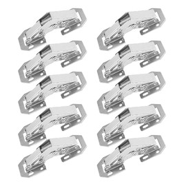 90° Corner Stop Standard Hinge Screw-On Hinge Screw-On Hinges Furniture Concealed Cabinet Door Hinges Kitchen Surface Mount Hinge Pack of 10