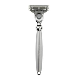 Edwin Jagger Bulbous Plain Chrome Mach3 Turbo Compatible Razor