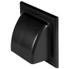 Black Gravity Flap for Ø 100 mm / 4" Round