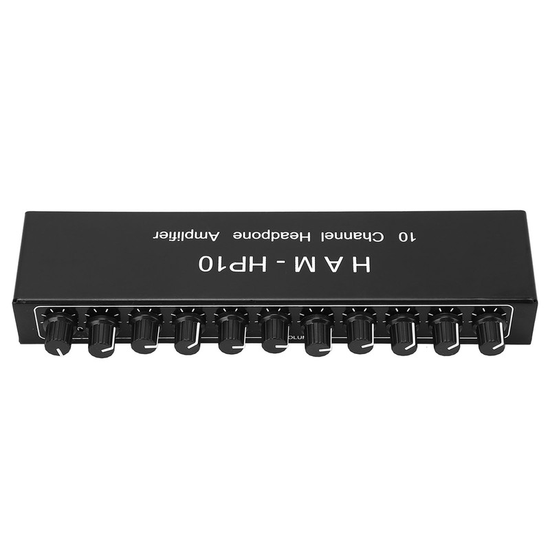 10 Channel Headpone Magnifier Stereo Audio Distribution Splitter Independent Control