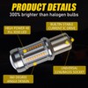 ANYTOP 1156 BA15S (180°) LED Bulb with Projector Amber Yellow