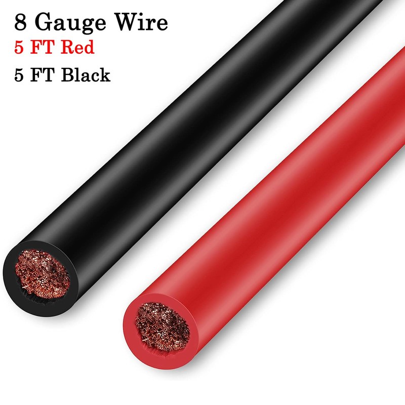 GaiRen Trolling Motor Battery Cable Extension Kit 5 Feet 8AWG