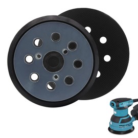 8 Loch für Makita BO5041 Klett Schleifteller 125mm Schleifpad 2 Stücke Ersatzpad für Makita Exzenterschleifer BO5021 BO5031 BO5041 M9204 BO5021 BBO180 DBO180 MT924