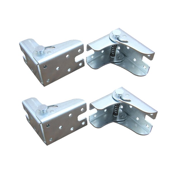 4 Pack Folding Bracket-Self-Locking Hinge, 90°Locking Extended self-Locking Hinge, DIY