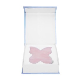 Pink Jadestone Scraping Board Butterfly Shape Massaging Gua Sha Board Scrapping Tool