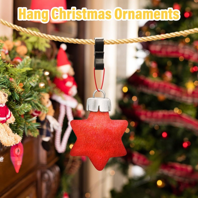 Gutter Hooks for Outdoor Lights, 120 Pcs Mini Plastic S