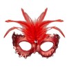 WIDMANN ? Baroness Metallic Womens Mask, Red, One Size, vd-wdm04691
