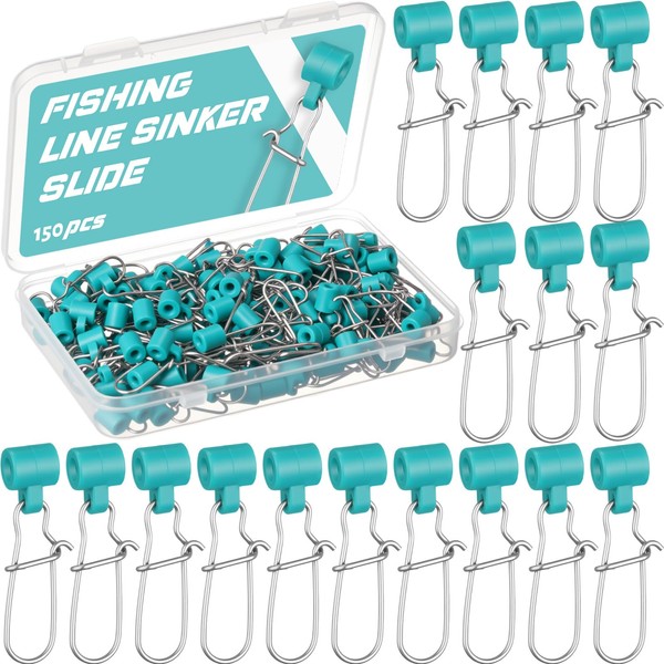 Soulchen 150 Pcs Fishing Line Sinker Slides Catfishing Rig with