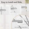 AmazerBath No Hook Shower Curtain and Liner Set, Shower Curtain