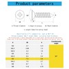 M4 x 80mm Flat Head Wood Self Tapping,Sheet Metal Screws,Phillips