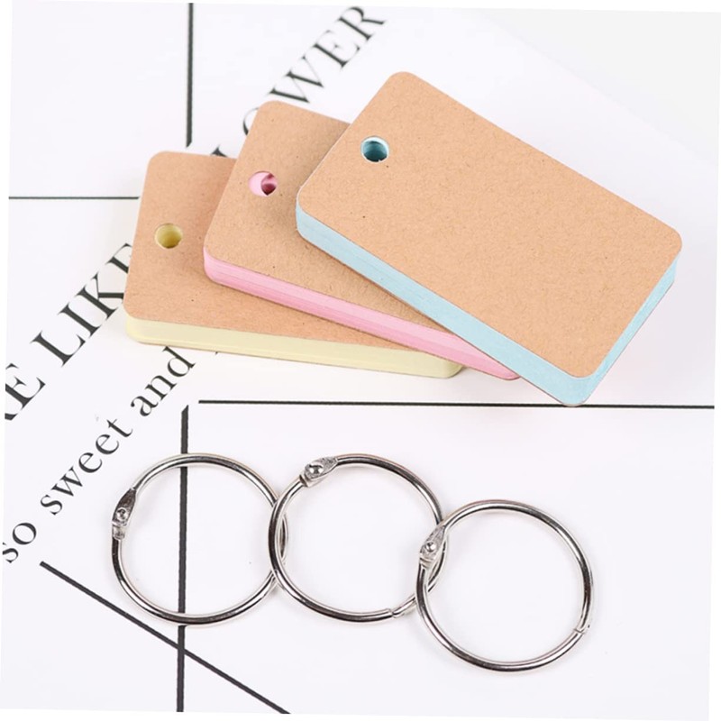 LALAFINA 6 Pack Ring Notepads Portable Memo Pads Binder Ring