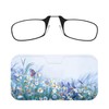 ThinOptics Universal Pod Case + Rectangular Reading Glasses, Wildflower Haze,