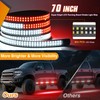 Nilight 2PCS 70 Inch Emergency Strobe Light Strip with Controller