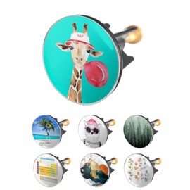 Arteneur Sink Plug 40 mm Giraffe - Stainless Steel Eccentric Plug with Extra Heavy Brass Screw for Stable Hold | Universal Drain Plug for Sink