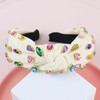 Brihasory Sparkle Rhinestone Knotted Headbands for Women and Girls Crystal