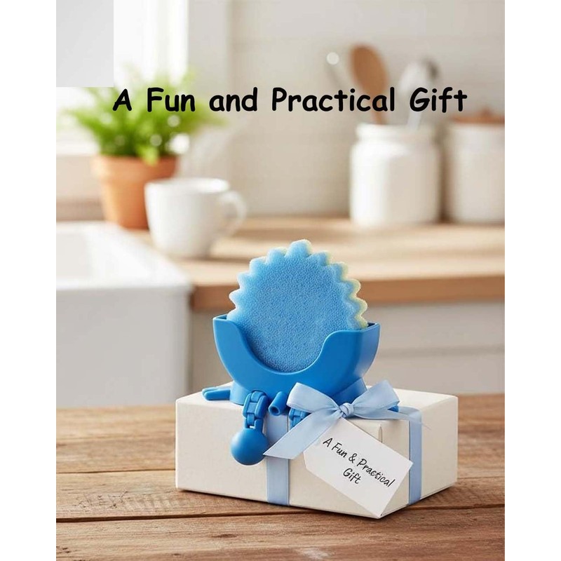 Cute Hanging Sponge Holder with Drainage – Keeps Your Sponge