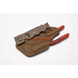 Custom Kydex EDC Belt Holster for Knipex Cobra 5" Pliers (87 01 125) Coyote