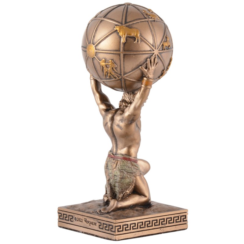 Miniature Figurine Greek God Atlas - Made of Artificial Stone,
