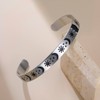 SIPURIS Sun Moon and Star Bracelet Stainless Steel Bangle Solar