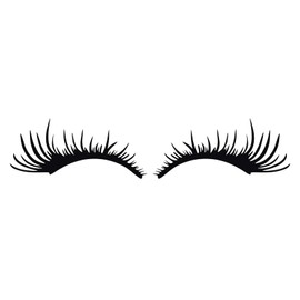 x xotic tech Car Headlight Eyelashes Cover Overlay Sticker Trim Fashion Fake Cute Universal for Car Truck Headlamp Headlight 2PCS Black (25cm x 11cm)