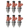 Set of 6 Fuel Injector 68F-13761-00-00 E7T25071 For Yamaha Outboard