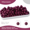 HHCFAST 160Pcs 12mm Silicone Beads for Keychain Making Bracelet Necklace,