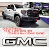 Auto Front White Black Emblem Overlay 2019-2024 GMC Sierra 1500