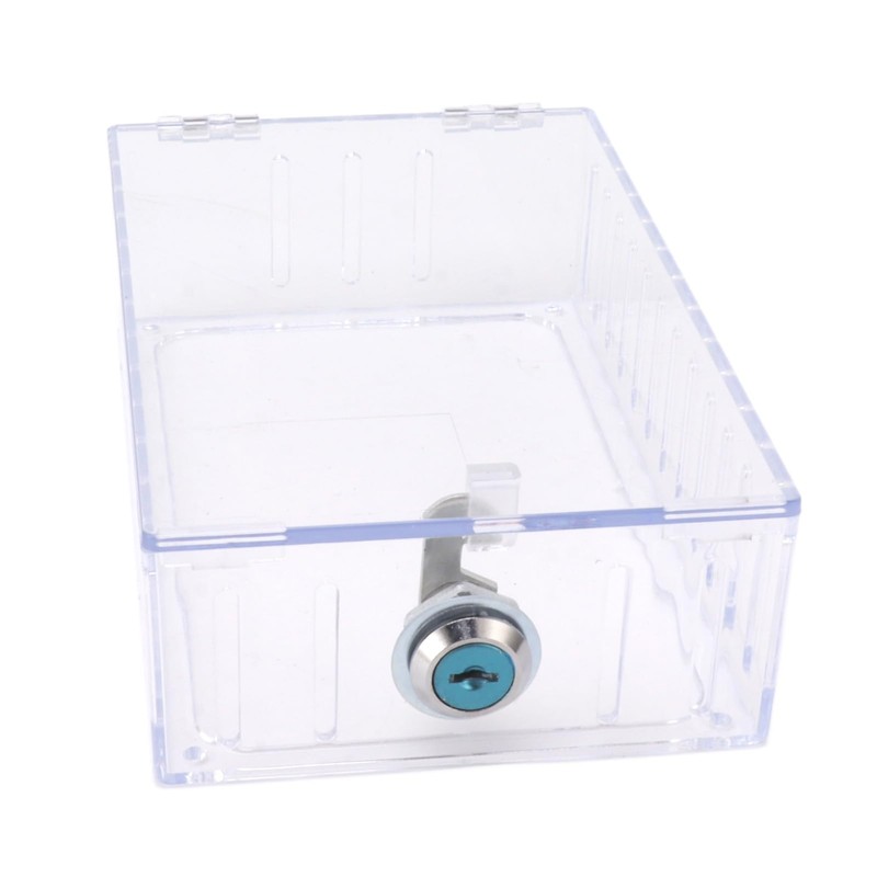 Dpofirs Universal Large Thermostat Lock Box for Wall, Clear Plastic
