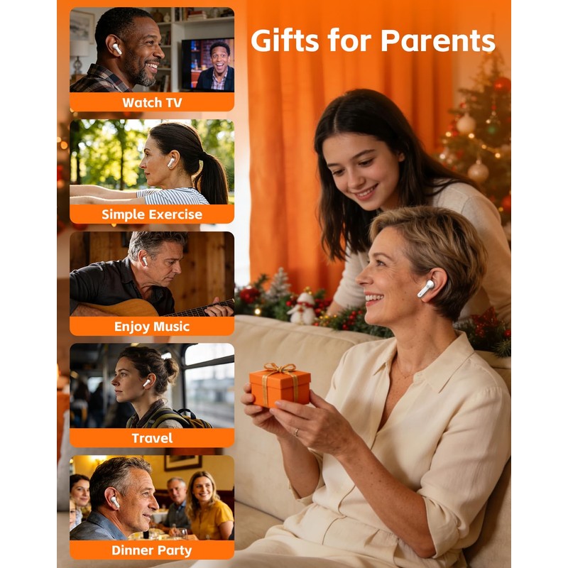 OTC Rechargeable Hearing Aids for Seniors & Adults, Hearing Amplifier