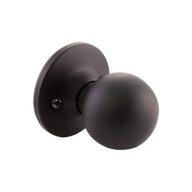Design House Ball Dummy Door Knob in Matte Black