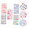 Healvian 120 Pieces Cartoon Nail Art Patches 5 Boxes Child