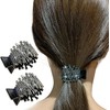Glitter Hair Clips， Hair Claw Clips for High Ponytail Rhinestone
