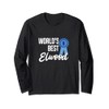 World's Best Elwood Name Personalisiertes Langarmshirt