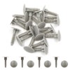 sourcingmap 20pcs Gray Car Plastic Push Rivet Bumper Clips 10mm