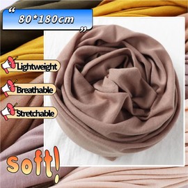 Head Wraps for Black Women Breathable Headwraps Scarf Long Hair Wraps Soft Wide Headbands Headscarves for Locs, Camel, 32'' X 71''