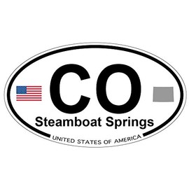 US Decal, Inc. Steamboat Springs, Colorado Oval Sticker