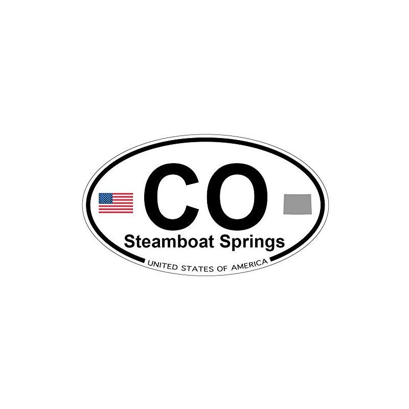 US Decal, Inc. Steamboat Springs, Colorado Oval Sticker