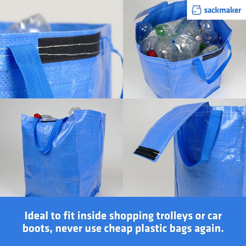 47 Litre Recycling Bag with Top Flap and Handles -