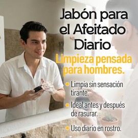 Jabón Facial Carbón Activado - Ga Tlali Barra De 115g - Jabon Facial Saponificado En Frío - Para Limpieza Facial Masculina - Barra Con Manteca De Caca