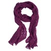 Invero, Merino Scarf Lilly 100% Wool, Cyklam