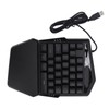 One Handed Gaming Keyboard USB Wired RGB Backlit 35 Keys