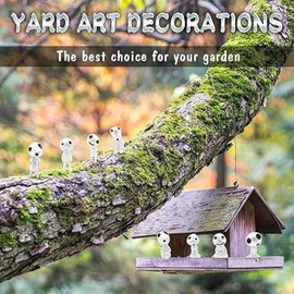 PacuM Tree Elves Figures, 20 Pcs Luminous Tree Elves Mini Resin Aliens Miniature Fairy Garden Accessories for Micro Landscape, Patio, Terrace, Yard Decoration(Blue, Green)