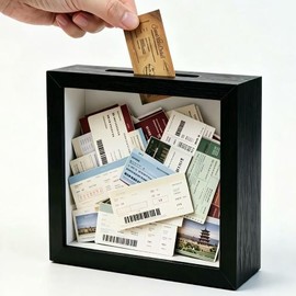 Square Shadow Box,Display Shadow Box with Slot,Featuring