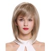 WIG ME UP - DW2283-MT-HS-BH16 Women's Wig Part Monofilament Shoulder Length Longbob Blonde Highlighted